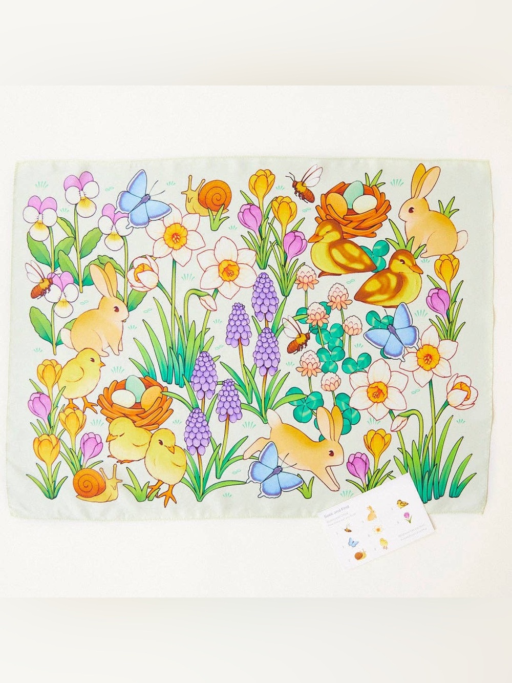 Sarah’s Silks Bunny & Egg (Bunny & Chick) Seek & Find Playsilk